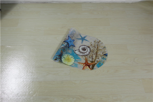 Antibacterial 360g Bathtub Plastic Non Slip Bath Mat Machine Washable