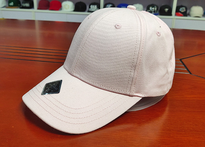 Hot Sale Pink 6 Panel Custom Your Own Logo Ponytail Baseball Sport Caps Hats For Women