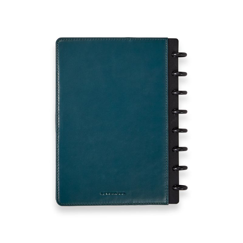Durable Disc Bound Notebook Size 165 * 217mm PU Leather And PVC Cover Material
