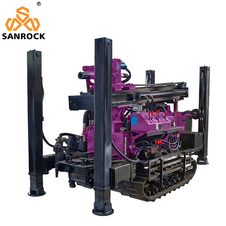 Drilling Depth 180m Water Well Drill Rig Crawler Borehole Drilling Machine