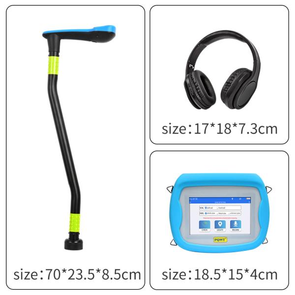 9m Underground Water Leak Detector Equipment Acoustic Gas Leak Detection Indoor
