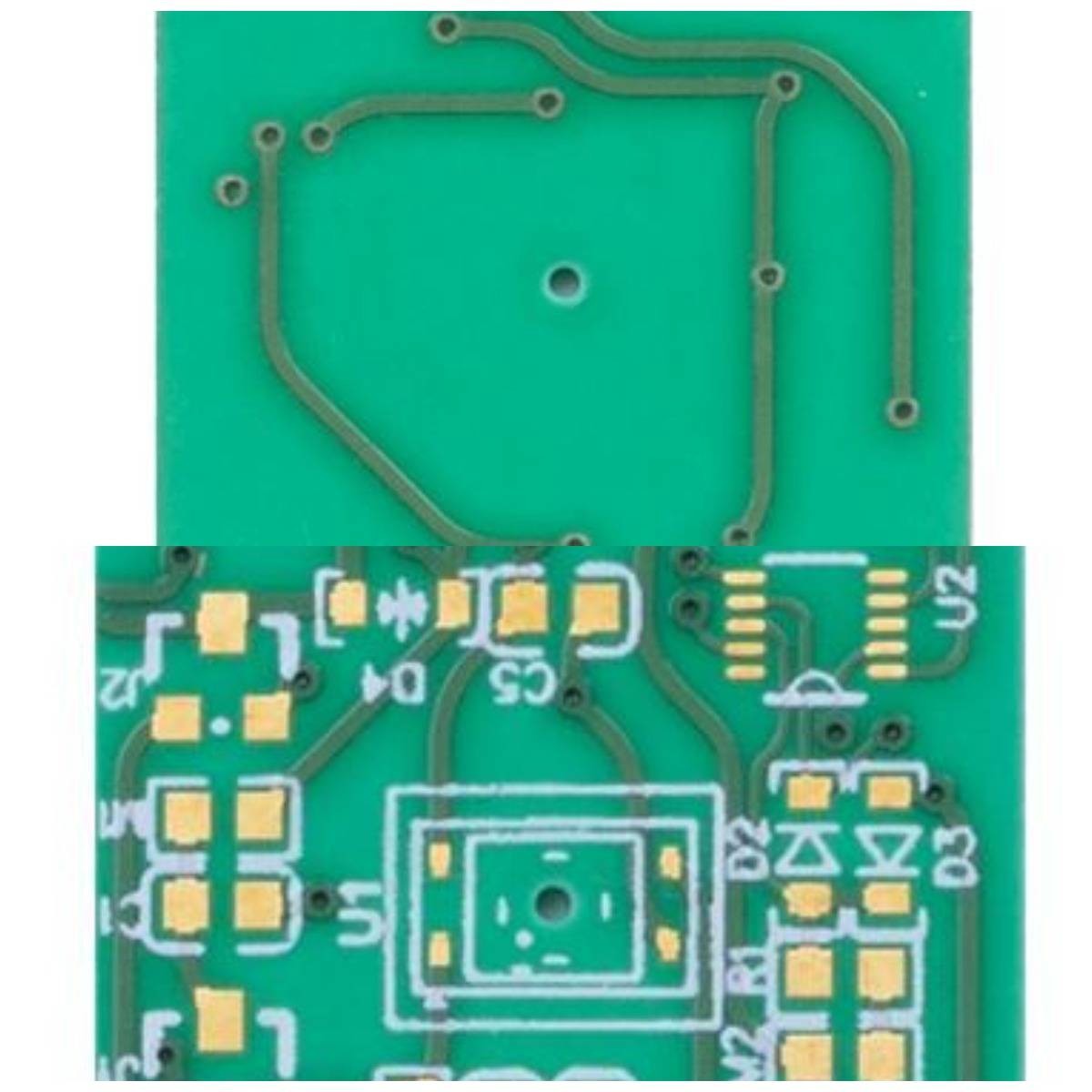 Green Solder Mask Ceramic PCB Board 18um Metal Core PCB ISO9001