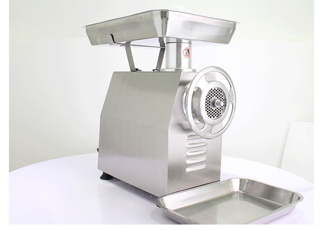 320KG/H Big Capacity Sausage Making Machine With Meat Pusher Half Stainless Steel Meet Cutter