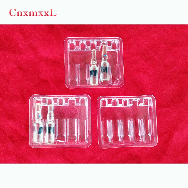 1.8mm White PP 10ml Medical Plastic Blister Packaging Insert Tray For Vial