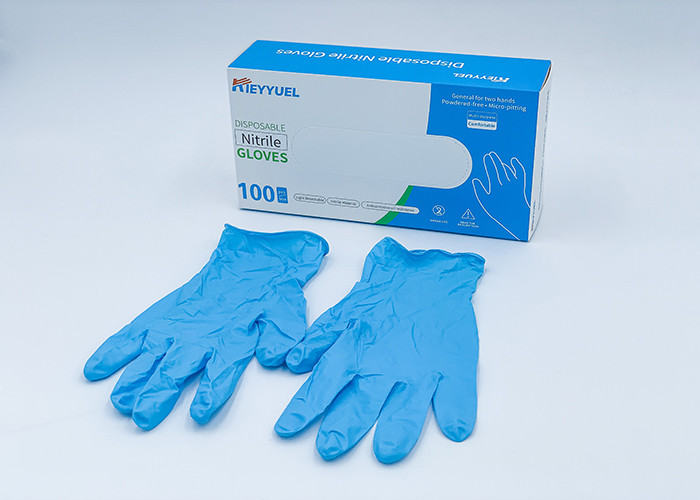 Disposable Nitrile Chemical Resistant Gloves Latex For Protecting Skins