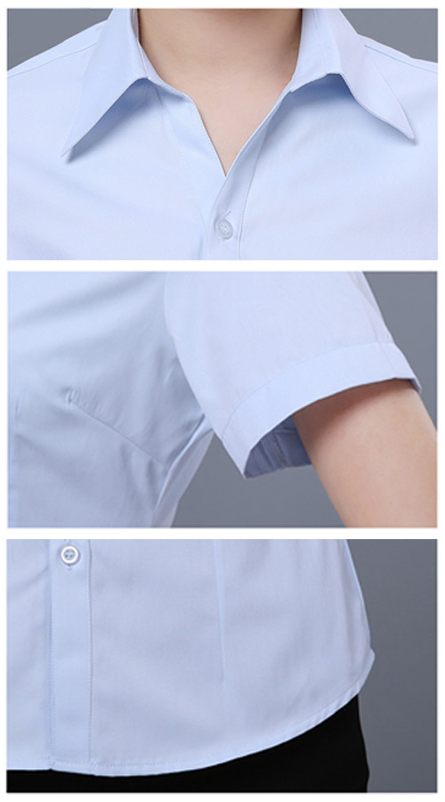 Formal Custom Business Shirts 55% Polyester 45% Cotton Sleeve Regular