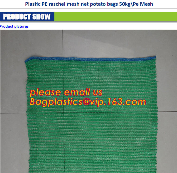 PE Knitted mesh bag and Raschel mesh bag,Factory Price Supply Plastic Pe Raschel Monifilament Date Mesh Net Bags, bageas
