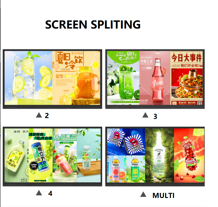 Outdoor Floor Standing Hanging Touch Screen Digital Media Player Marketing Lcd Advertising Display Equipment Hd 1080p Indoor SDK