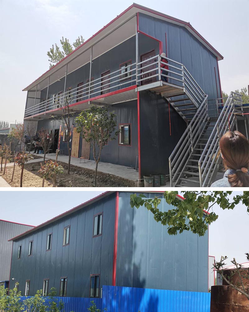 Portable Sandwich Panel House With Rain Shelter Easy Assembling