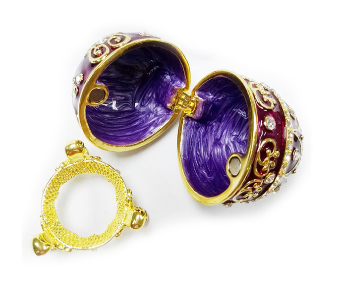 Easter Russian faberge egg trinket ring box Vintage decor metal Faberge Egg Jewelry Box Russian Eater Egg Jewelry Box