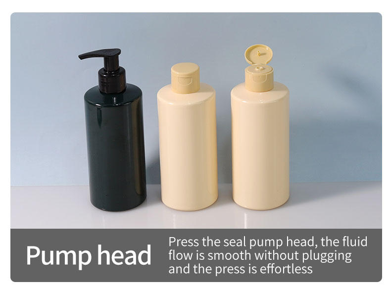 300ml 500ml PET Bottles Cosmetic Body Wash Bottle For Skincare Necessities