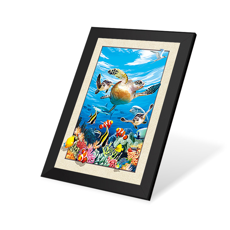 Colorful Dinosaur Design 3D Lenticular Pictures For Advertisement