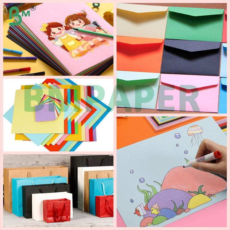 180gsm / 65lb Colored Cardstock Paper 70 X 100cm Double Sided Printable Color Paper