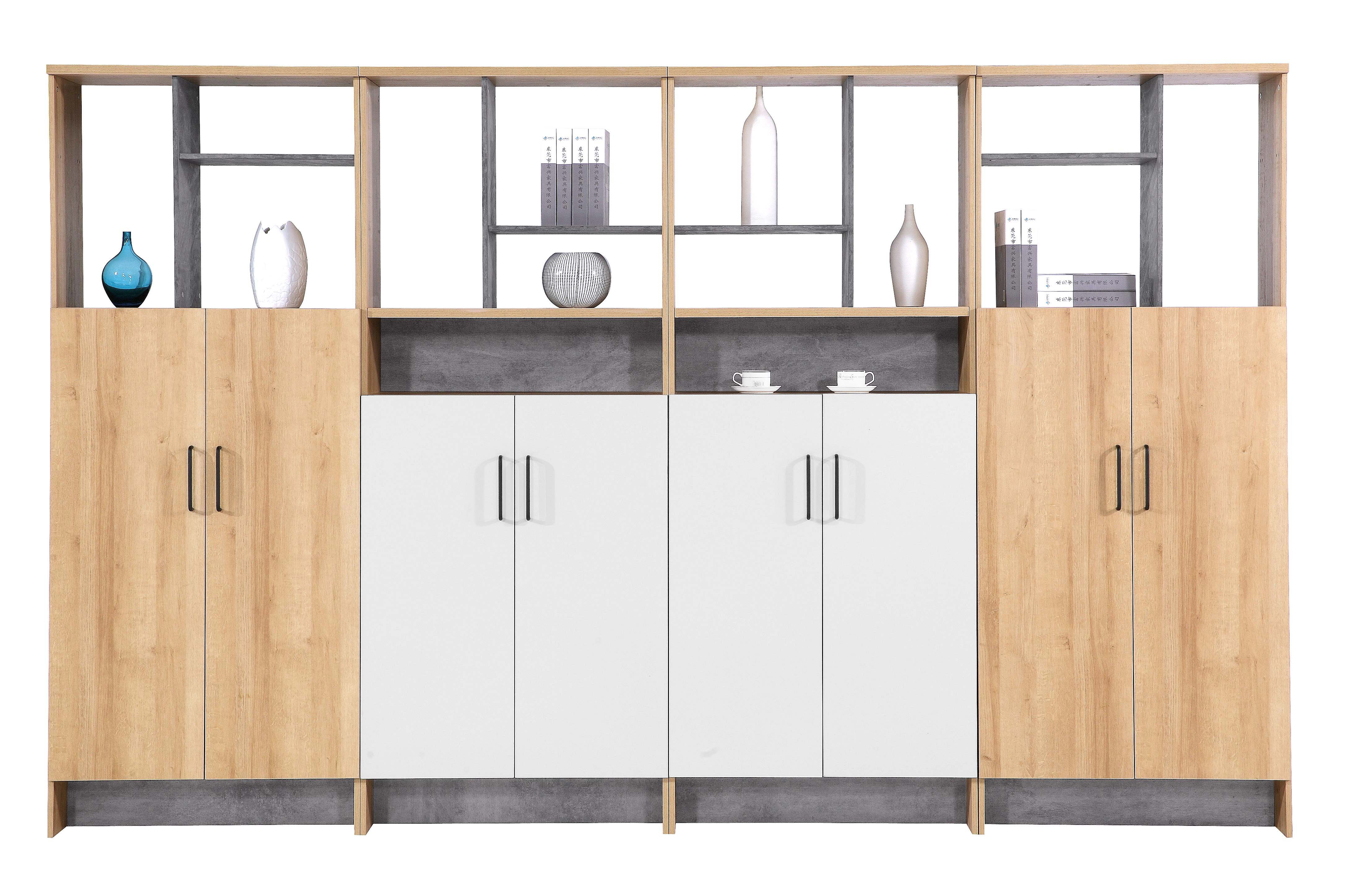 Knock Down MFC Low Two Door File Cabinet For Modern Office furnitures
