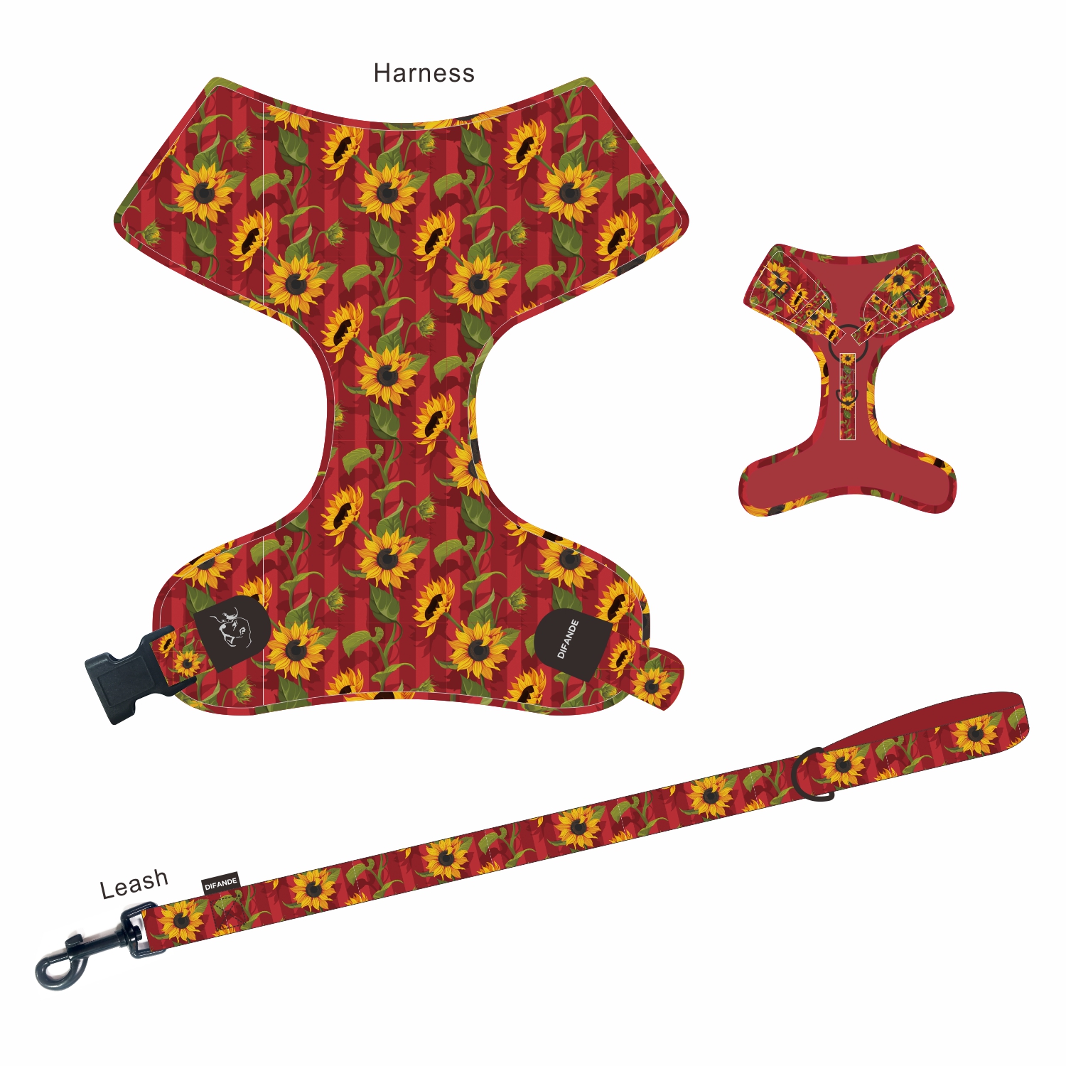 Reflective Pet Dog Harness Outside Walking Slip Moisture Resistant