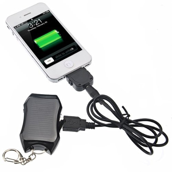 1200mAh mini keychian solar power bank for mobile phone with cheapest price and high quali