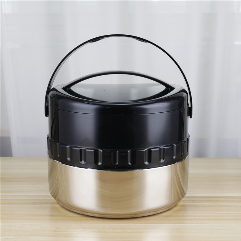 Round Shape Stainless Steel 201 Lunch Box 4pcs Thermal Cooking Stock Pot Set