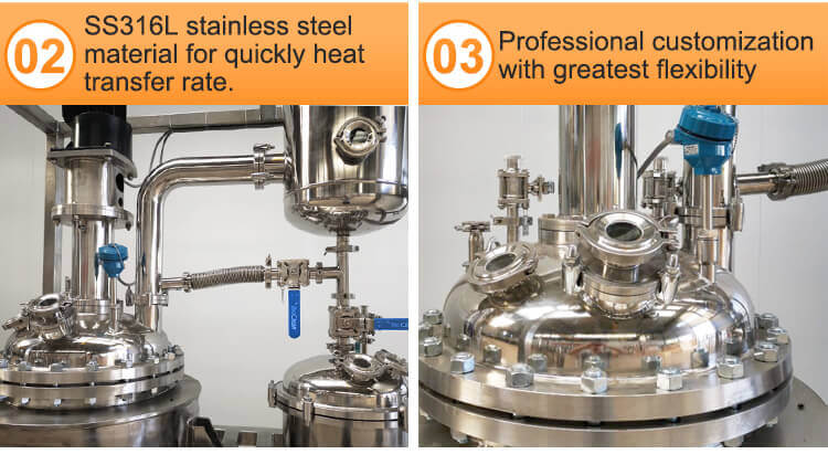 stainless steel decarb reactor