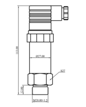 Safe Hydraulic Pressure Transducer Water And Oil Pressure Transmitter