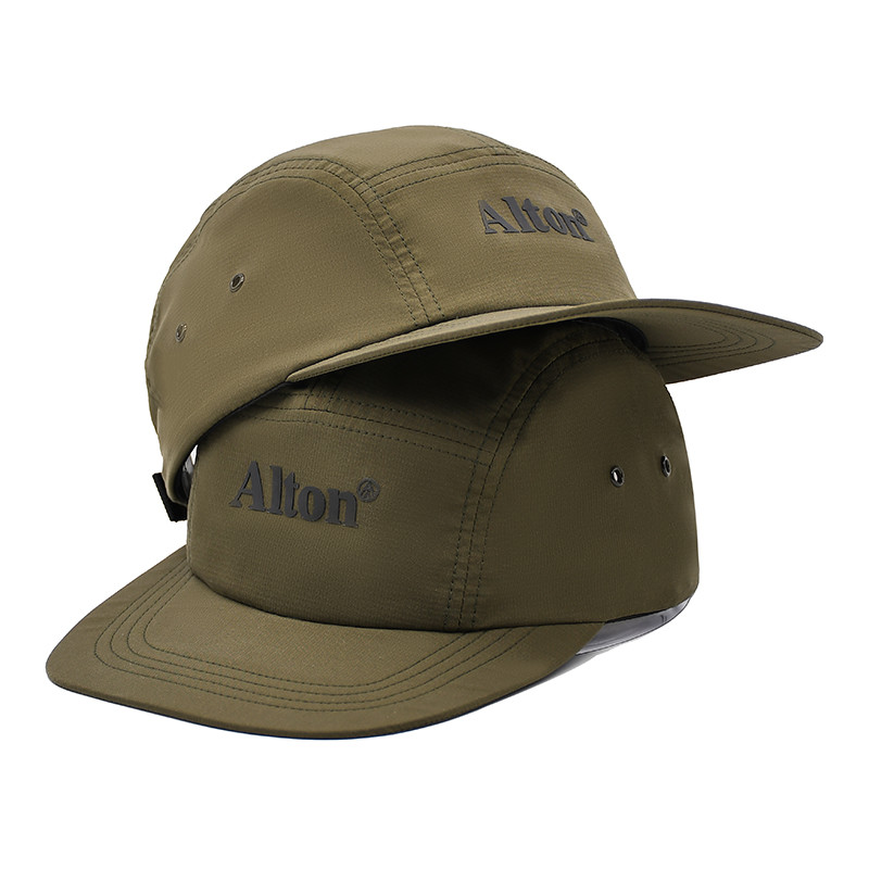 Sports Mesh Snapback 5 Panel Camper Hat Cotton Nylon Polyester Material