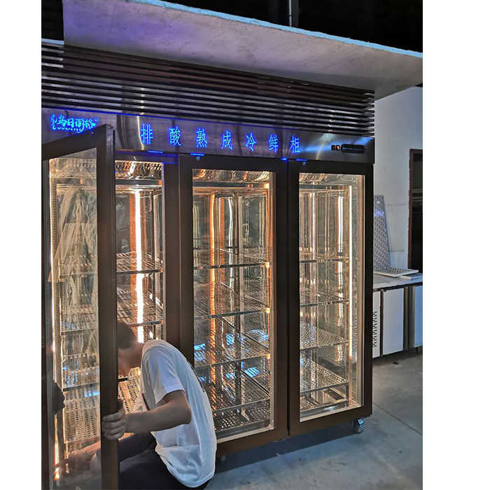 three swing door 2200mm Upright Fridge Freezer for Beer