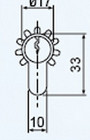 Custom High Security Euro Cylinder Locks , Euro Profile Cylinder Lock