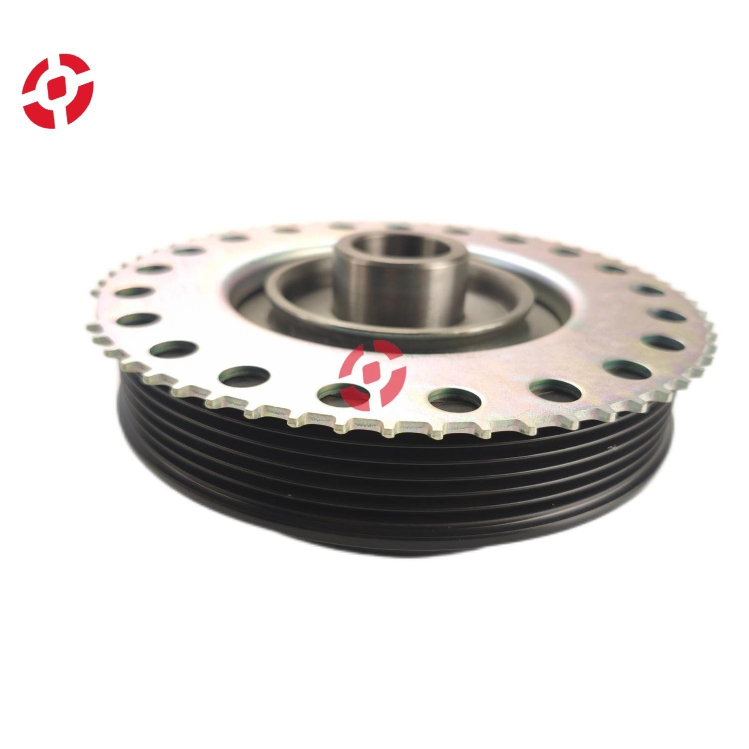 OE 31480378 Engine System Vibration Damper Belt Pulley Genuine Auto Parts For Volvo