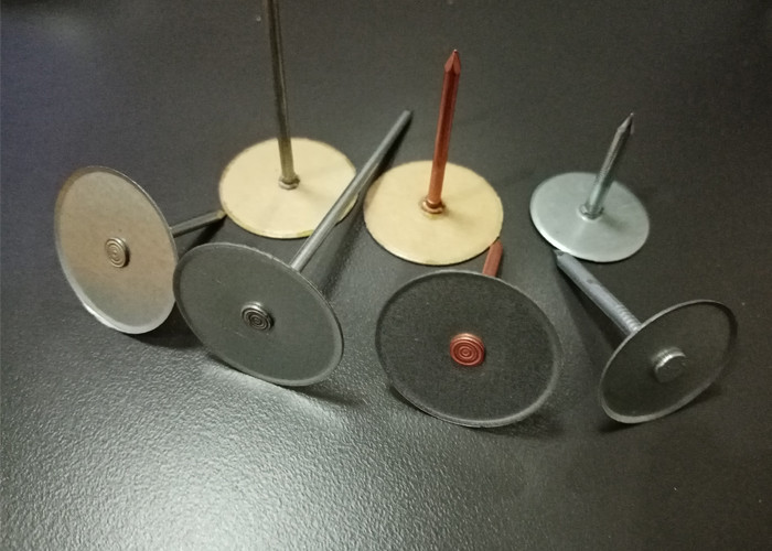 Copper Plated Mild Steel Cuphead Weld Pins For Insulation 2.7mm