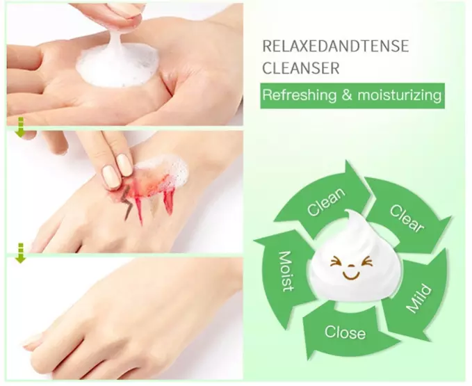 Facial Pore Cleanser Face Wash Deep Pore Cleanser and Oil Control Lavender Oil Amino Acid Facial Cleanser