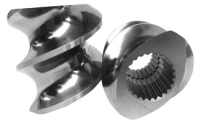 Tube Extruder Machine 92mm OD Extruder Screws And Barrels Metal Color High Self Cleaning Performance Ppr Pipe Extruder