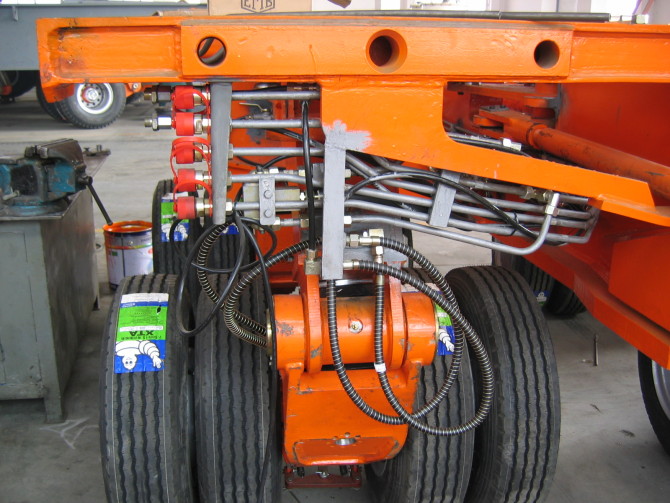 Semi-Trailer Self-Propelled Modular Transporter Trailer for Bridge Beam Transport