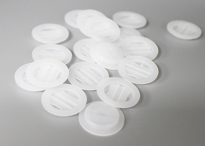 PE Food Grade One Way Degassing Valve For Resealable Side Gusset Coffee Packing Bags