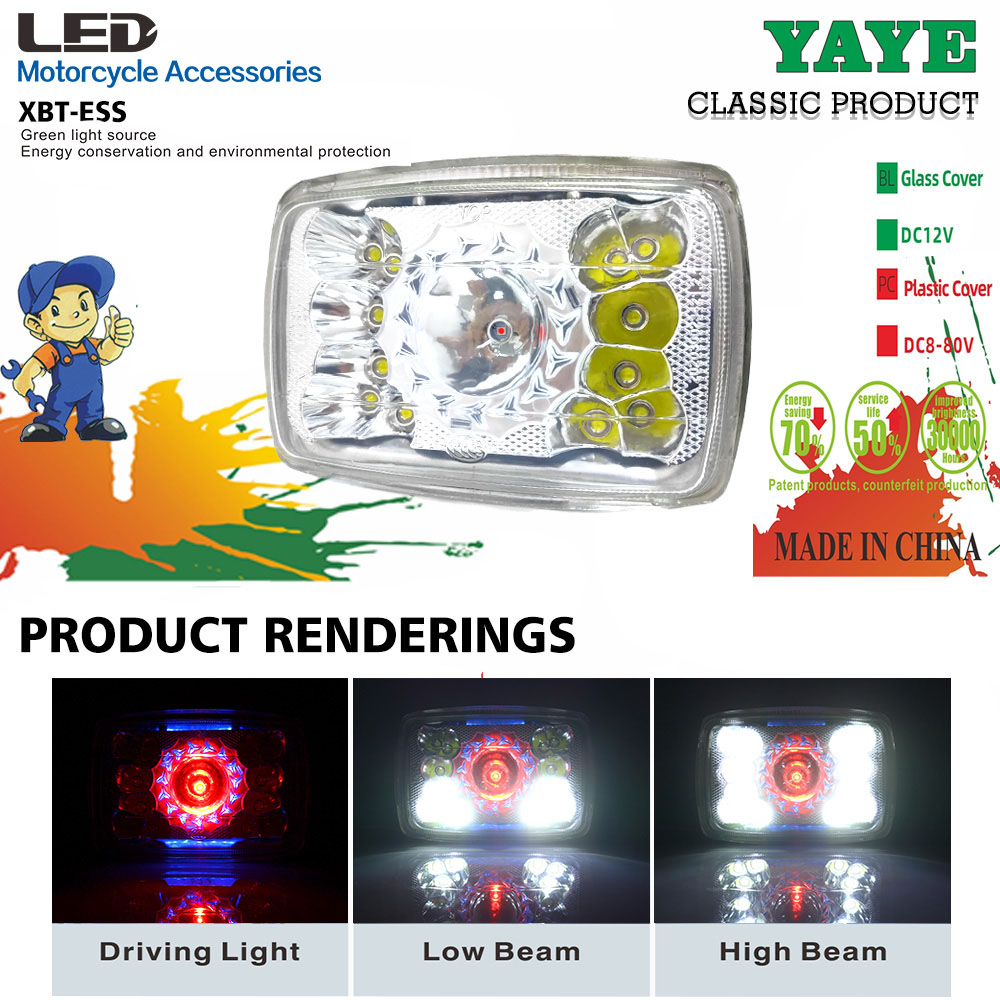 IP67 18LED Motorcycle LED Headlight For Classic CD70 CG125 Motorcycle Headlamp