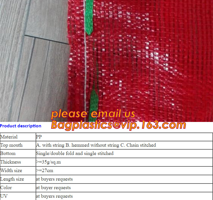 PE Knitted mesh bag and Raschel mesh bag,Factory Price Supply Plastic Pe Raschel Monifilament Date Mesh Net Bags, bageas