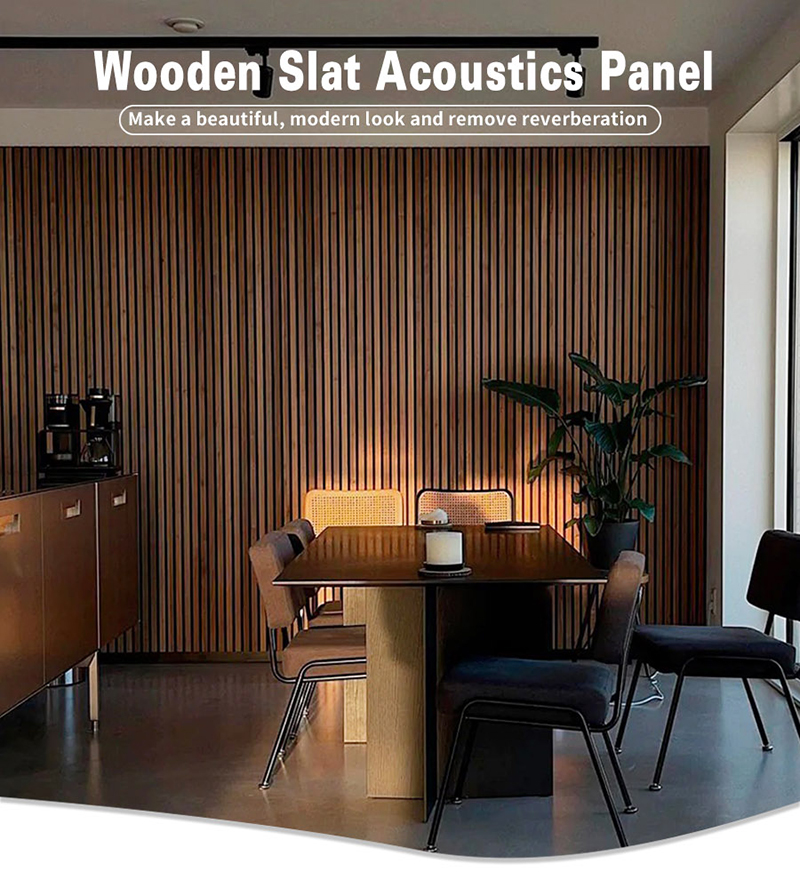 Decoration Akupanel Acoustic Panel Eco-friendly Wooden Material with Modern Aesthetics