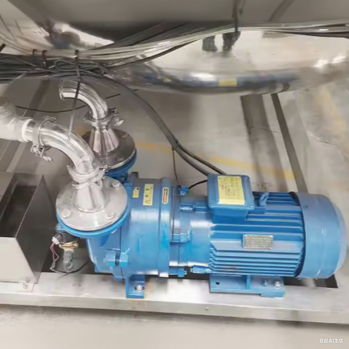 Fixed Type Toothpaste Vacuum Homogenizer Mixer 4000L for Cosmetic