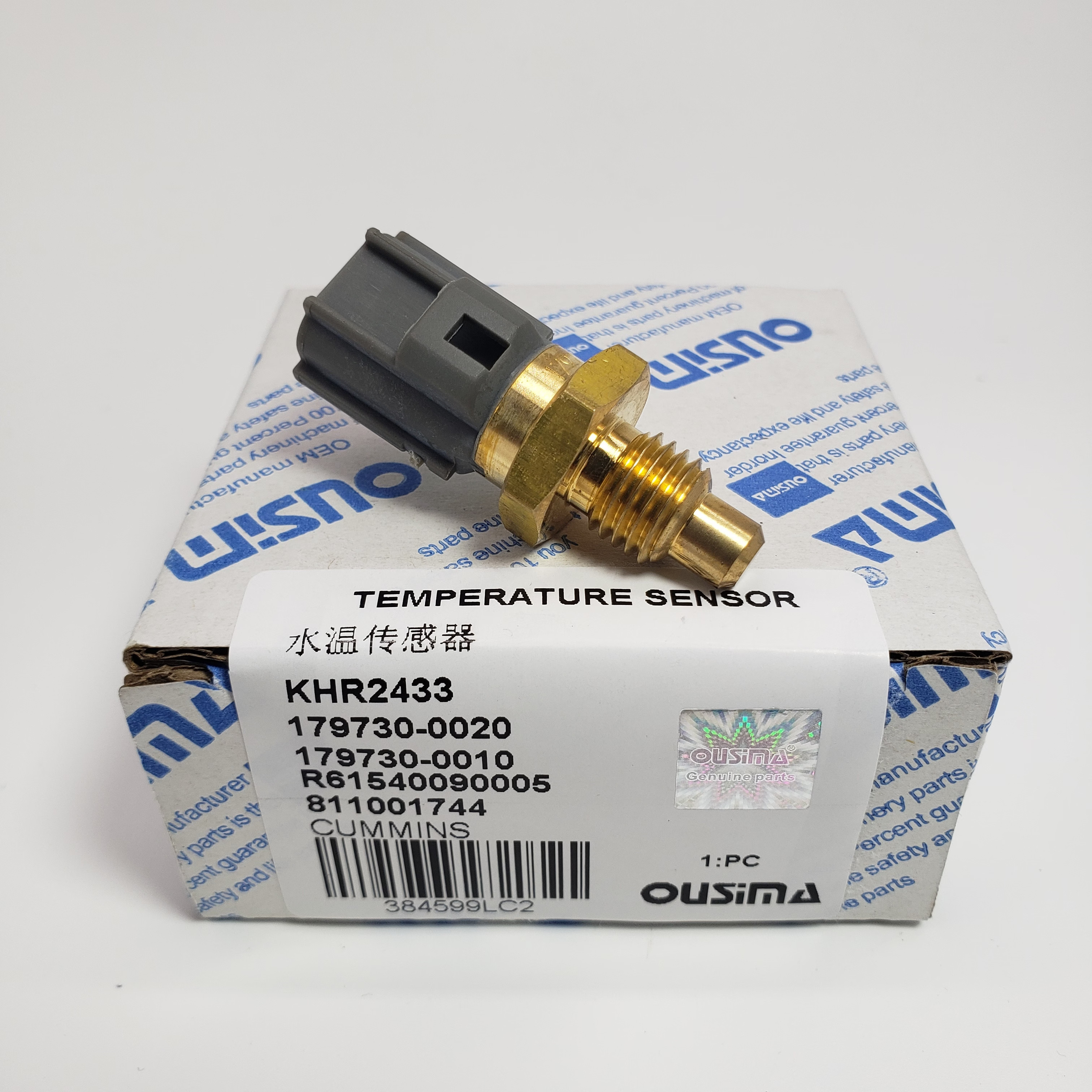KHR2433 179730-0020 179730-0010 R61540090005 811001744 Temperature Sensor For Cummins Sumitomo