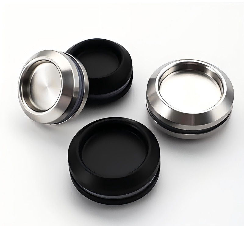 Hidden Non Punching Shower Door Pull Stainless Steel Round Easy Replacement