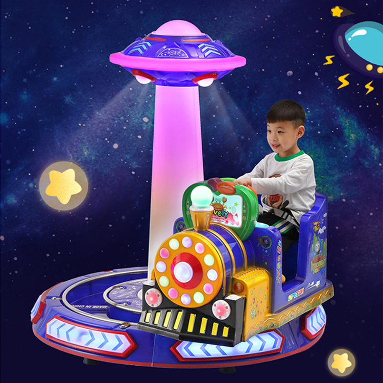 Dreamland coin operated kids game machine children rotating british train for indoor amusement game room