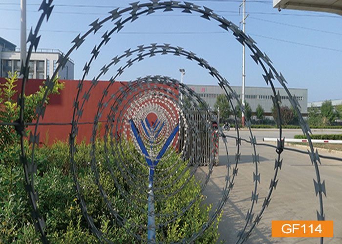Anti Climb 2m Height Galvanized Razor Wire Barbed Wire