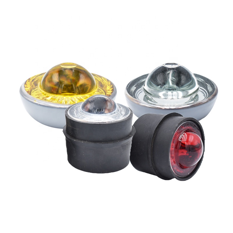 Roadway Safety Reflective Road Stud Cat Eyes With Glass Material And Competitive