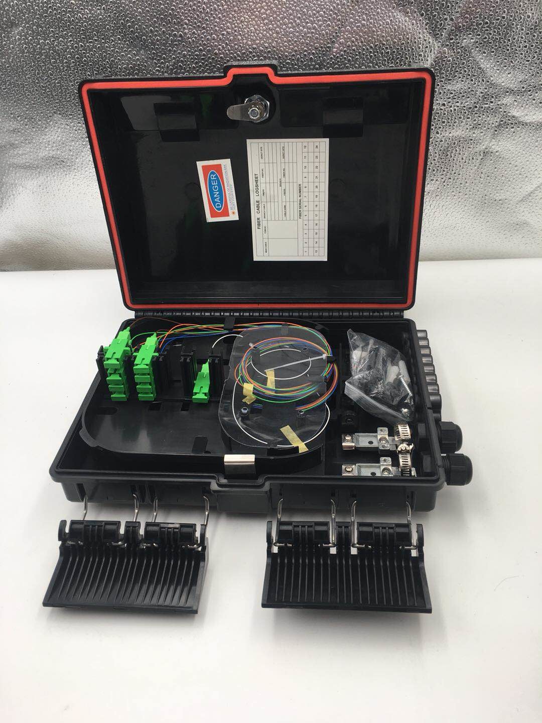 HDX-09B 16 Core Fiber Optic Termination Box 2X16 Core FTTX Fiber Optic Box Splitter Box