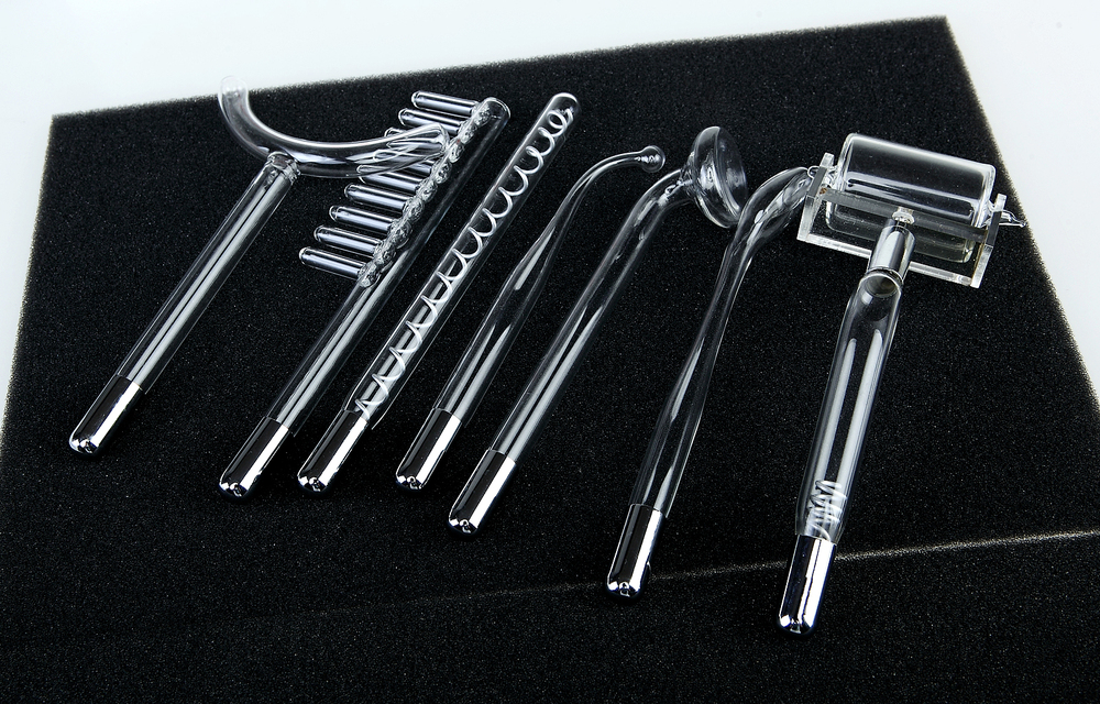 7 Glass Tube Kit High Frequency Facial Device , High Frequency Electrotherapy Machine