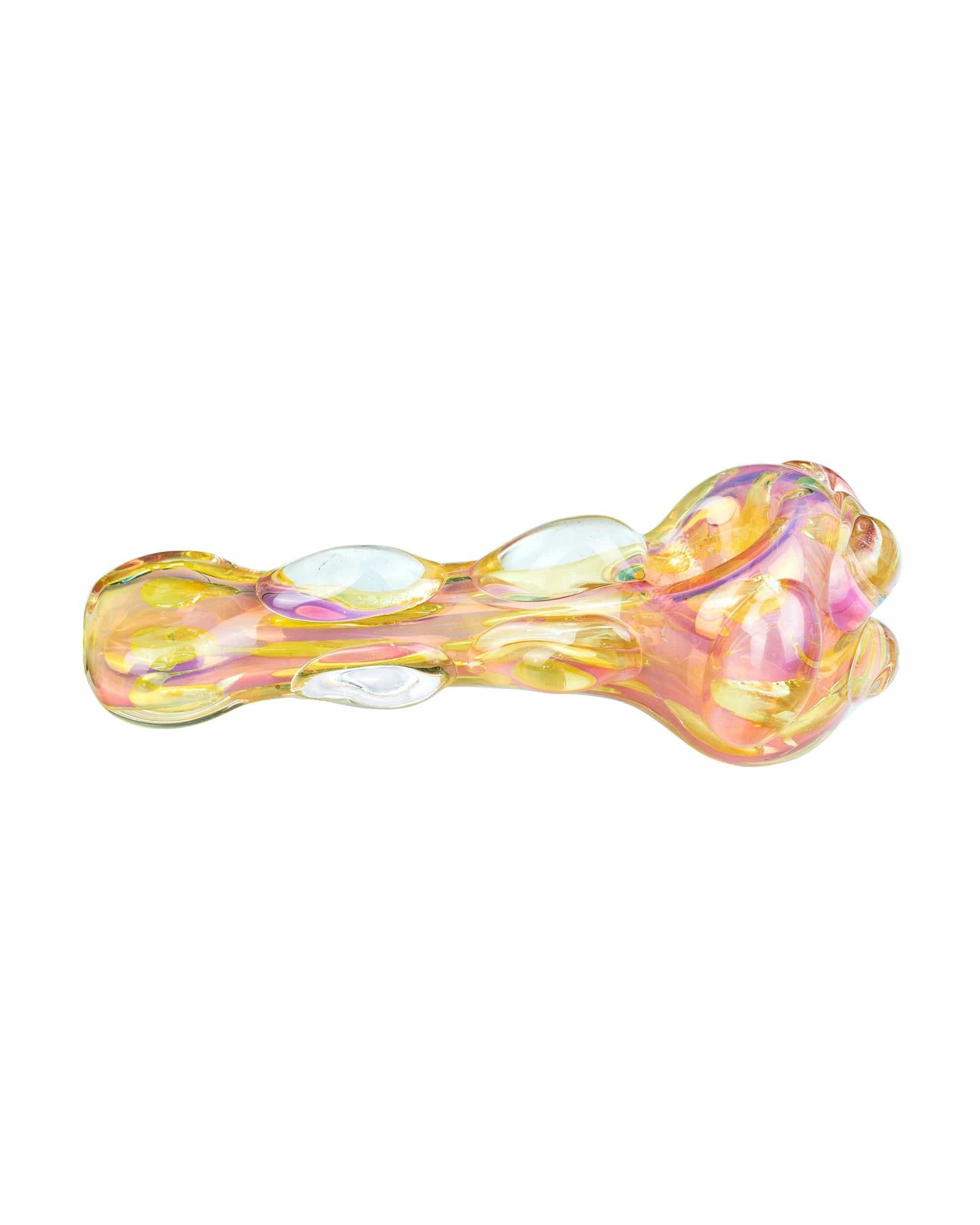 2 Inches Glass Hand Pipes Flared Mouthpiece Smoking Water Bubbler Bumps