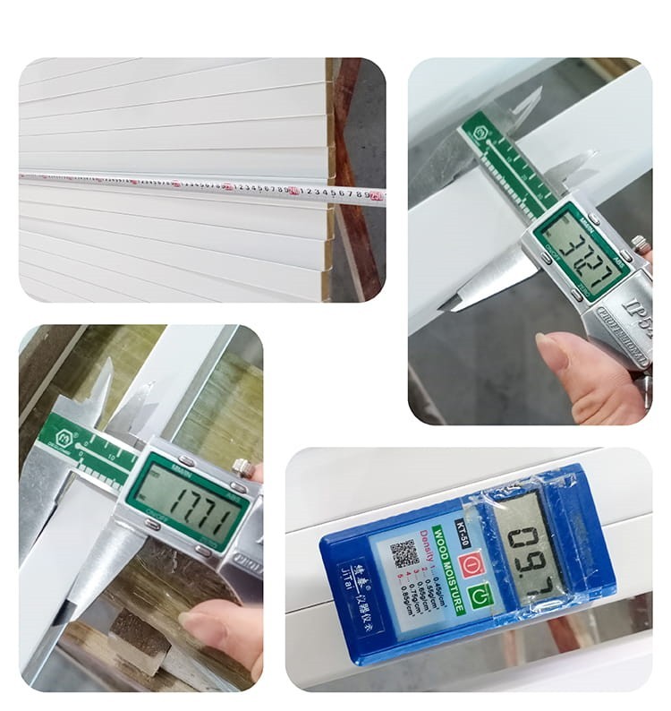 Customized White Primed Wood Boards Wood Wall Baseboard Skirting Molding