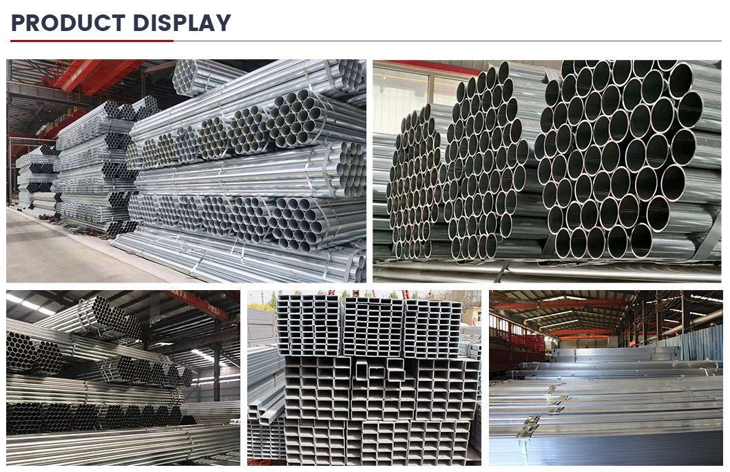 High-Quality Ss330 Ss400 S235jr Q195 Q235 Q345 Thickness 0.6-25mm Customized Size and Surface Square/Rectangular Galvanized Steel Pipe with Manufacturers Price
