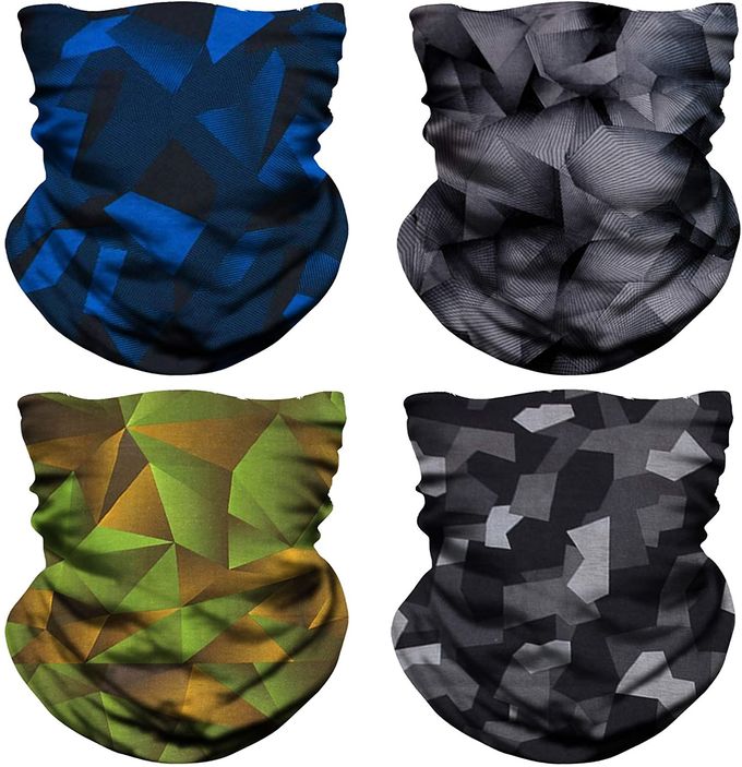 Cotton Ear Loop Balaclava Xmas Headwrap Seamless Tube Scarf