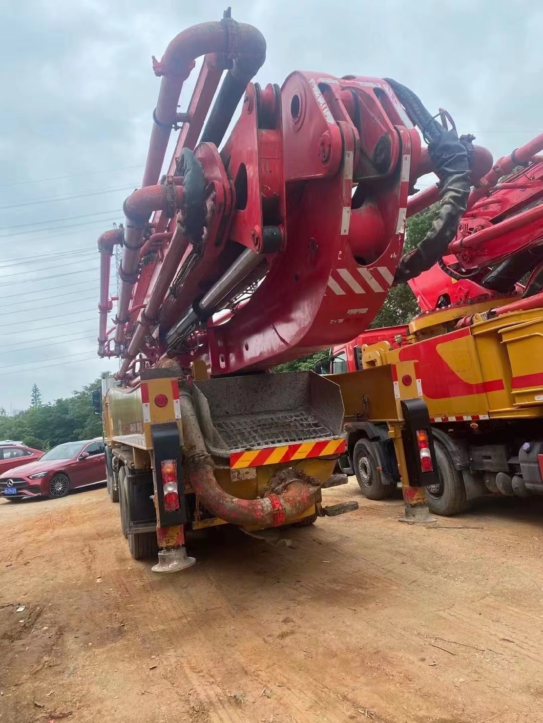 Used Concrete Mounted Pump 2019 Sy 56m Concrete Pump on Benz Chassis for Ready Mix