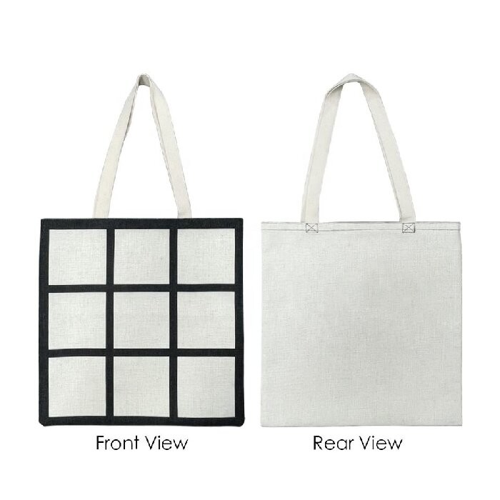 Personality Stylish Sublimation Grid-Patterned Shoulder Bag For Sublimation Printing