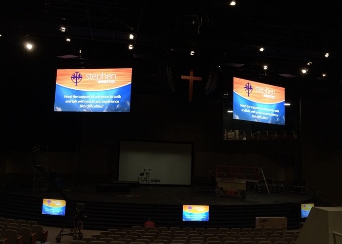 Terrific Visual Effect Silent Stage Backdrop Video Wall Led Church Screen